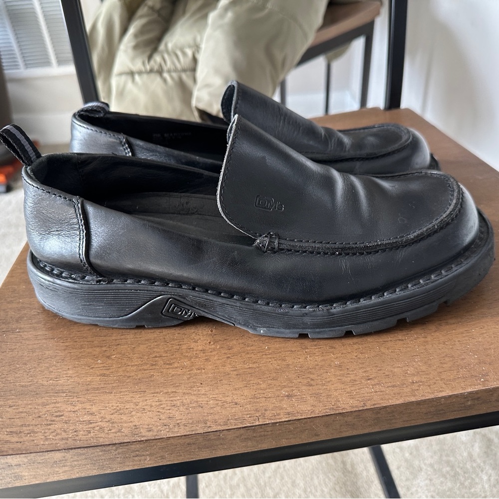 Dr. Martens Air Cushioned Sole Black Leather Loafers Sz 10 U.S.